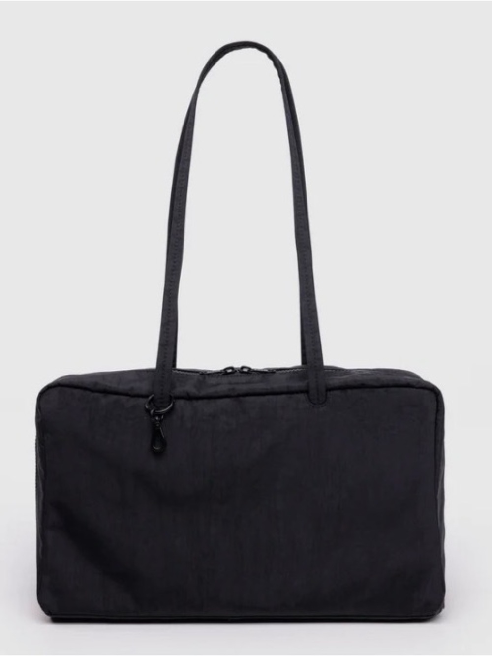 BAGGU Black Laptop Tote with Long Shoulder Straps
